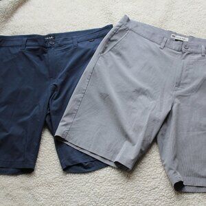 TWO PAIR OF TRAVIS MATHEWS MENS SHORTS SIZE 40